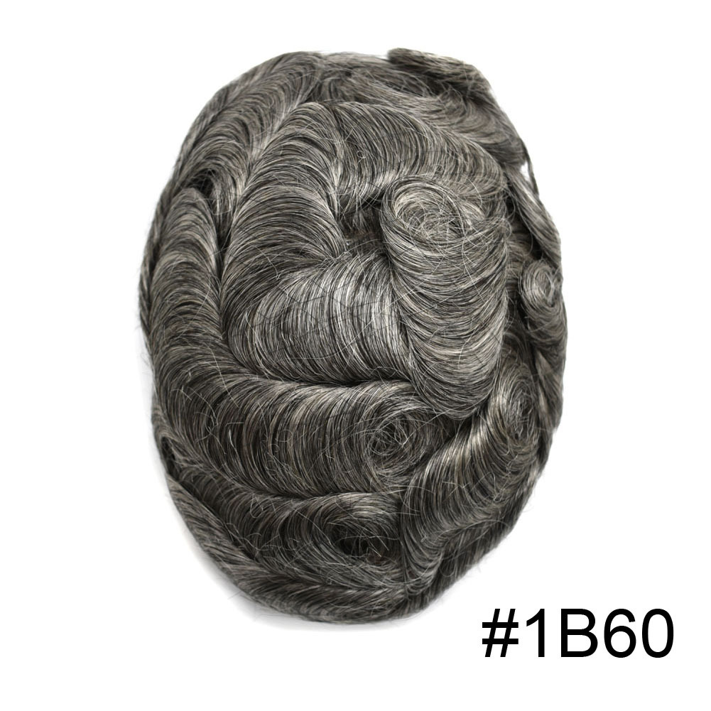 Goldman BIO Lace Front Toupee for Men - Thin Durable Skin, Indian Remy Hair - Natural Prosthesis Hair Replacement