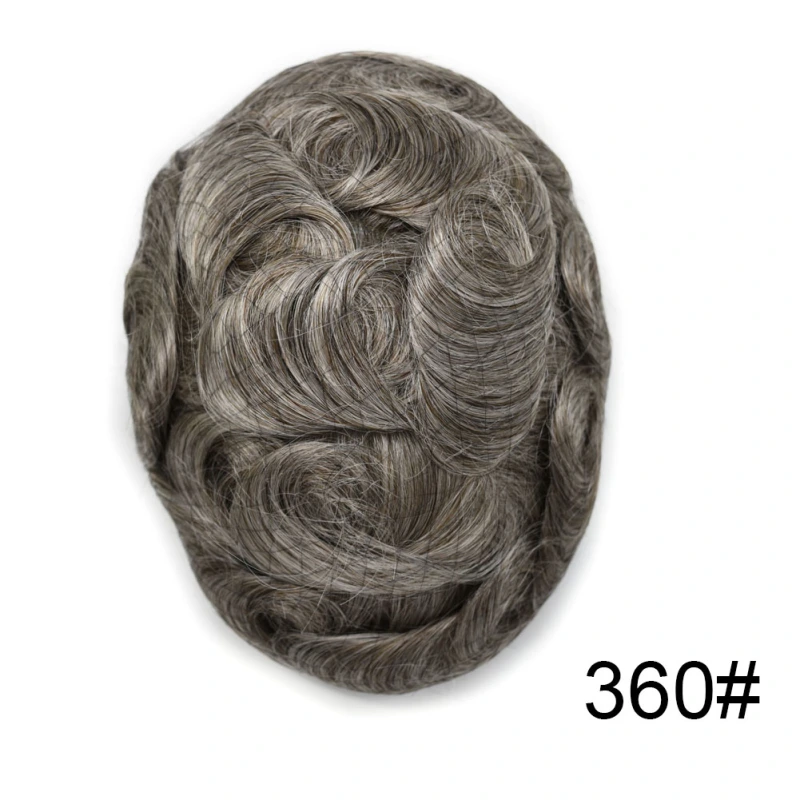 Goldman Hybrid Hair System BX2 - French Lace Center & PU Edge for Strong Hold - Gym/Swimming/Sweat-Resistant