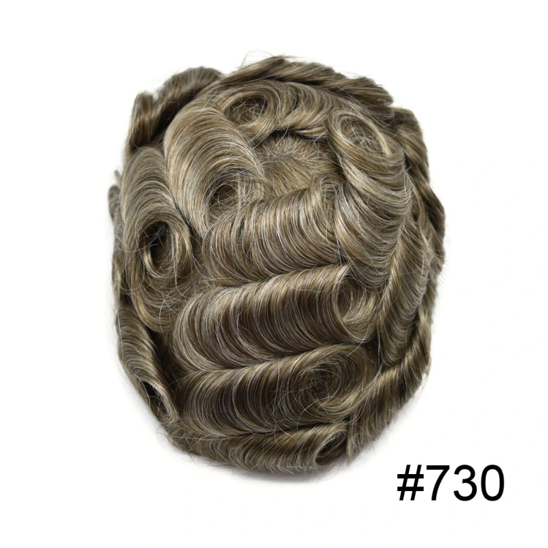 Goldman Hybrid Hair System BX2 - French Lace Center & PU Edge for Strong Hold - Gym/Swimming/Sweat-Resistant