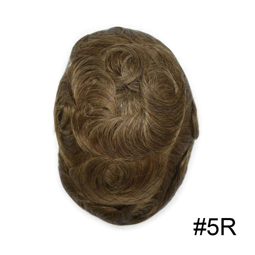 Goldman Dual-Tech Hair System for Men D7-5|French Lace Natural Look + Non-Slip PU Border|Perfect for Athletes & Active Professionals