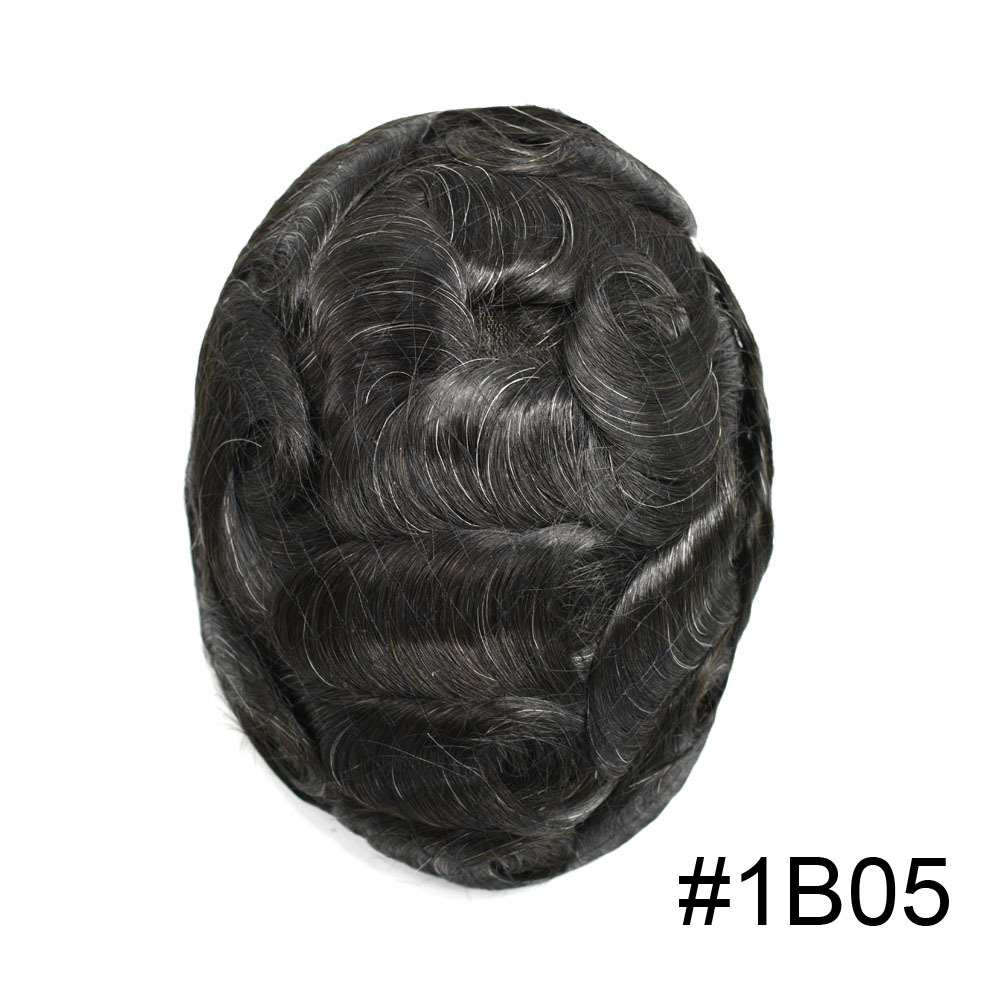 Goldman BIO Lace Front Toupee for Men - Thin Durable Skin, Indian Remy Hair - Natural Prosthesis Hair Replacement