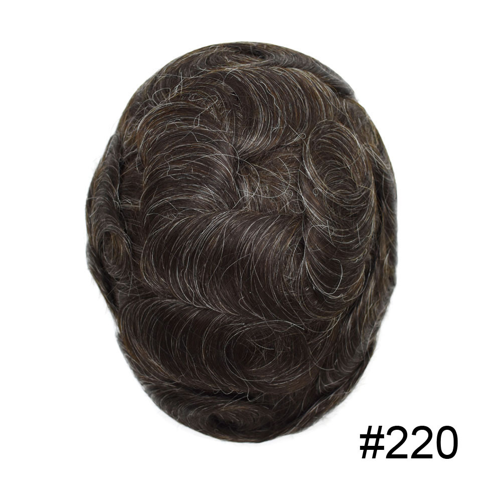 Goldman 0.06mm Super Thin Skin Hair System Mens Hair Pieces - Natural Hairline, Durable & Undetectable Human Hair Replacement