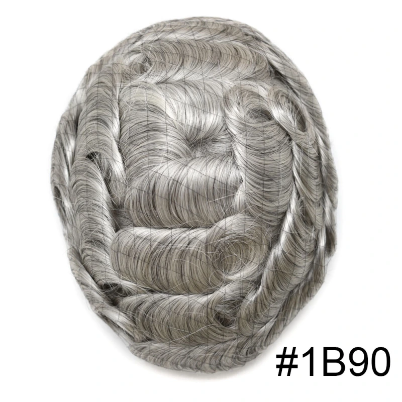 Goldman Hybrid Hair System BX2 - French Lace Center & PU Edge for Strong Hold - Gym/Swimming/Sweat-Resistant
