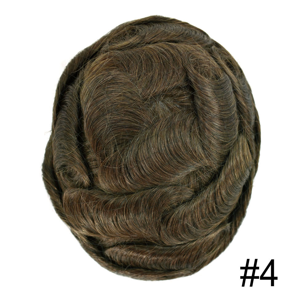 Goldman BX2 Hybrid Hair Replacement System for Men | French Lace Center + PU Edge | Gym/Swim/Sweat-Resistant | Lightweight & Strong Hold