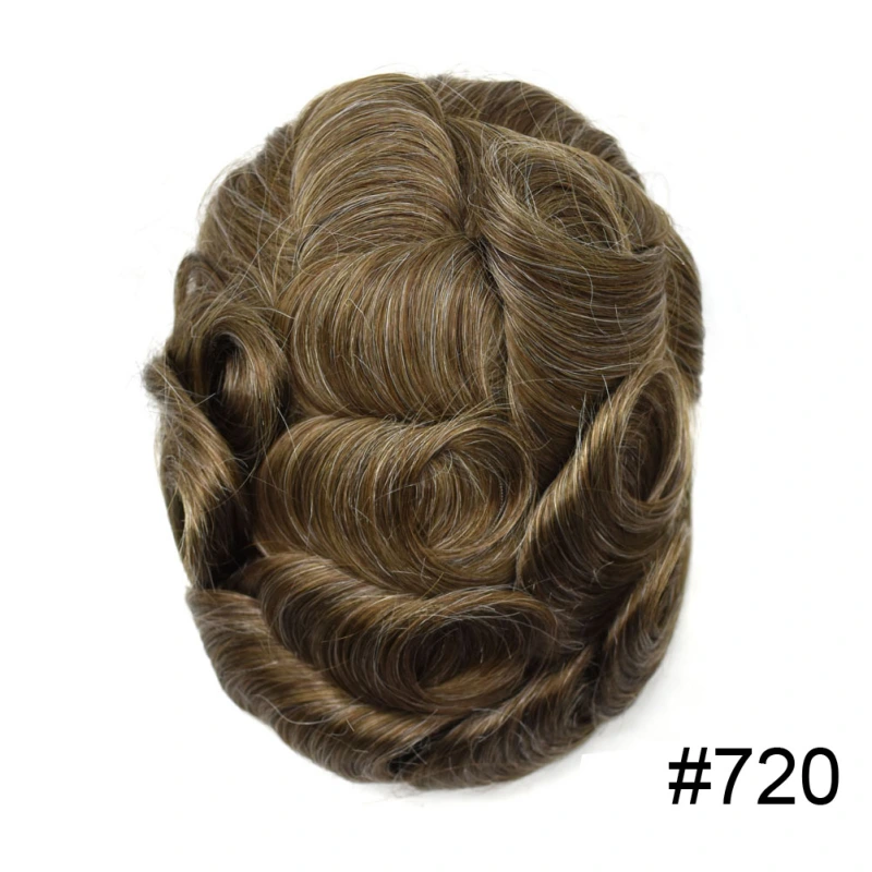 Goldman Hybrid Hair System BX2 - French Lace Center & PU Edge for Strong Hold - Gym/Swimming/Sweat-Resistant