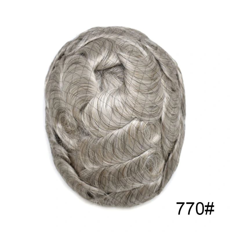 Goldman Hybrid Hair System BX2 - French Lace Center & PU Edge for Strong Hold - Gym/Swimming/Sweat-Resistant