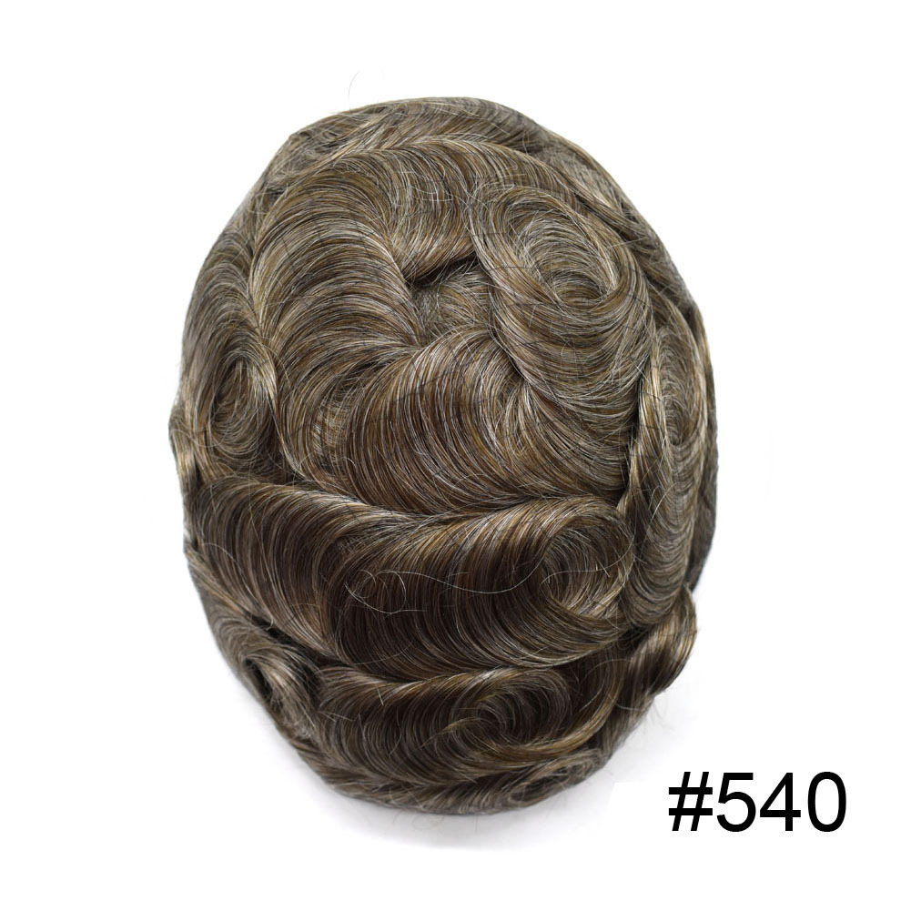 Goldman BX2 Hybrid Hair Replacement System for Men | French Lace Center + PU Edge | Gym/Swim/Sweat-Resistant | Lightweight & Strong Hold