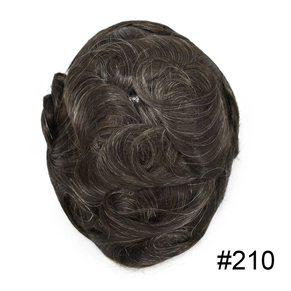 Goldman BX2 Hybrid Hair Replacement System for Men | French Lace Center + PU Edge | Gym/Swim/Sweat-Resistant | Lightweight & Strong Hold