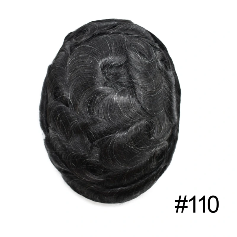 Goldman Hybrid Hair System BX2 - French Lace Center & PU Edge for Strong Hold - Gym/Swimming/Sweat-Resistant