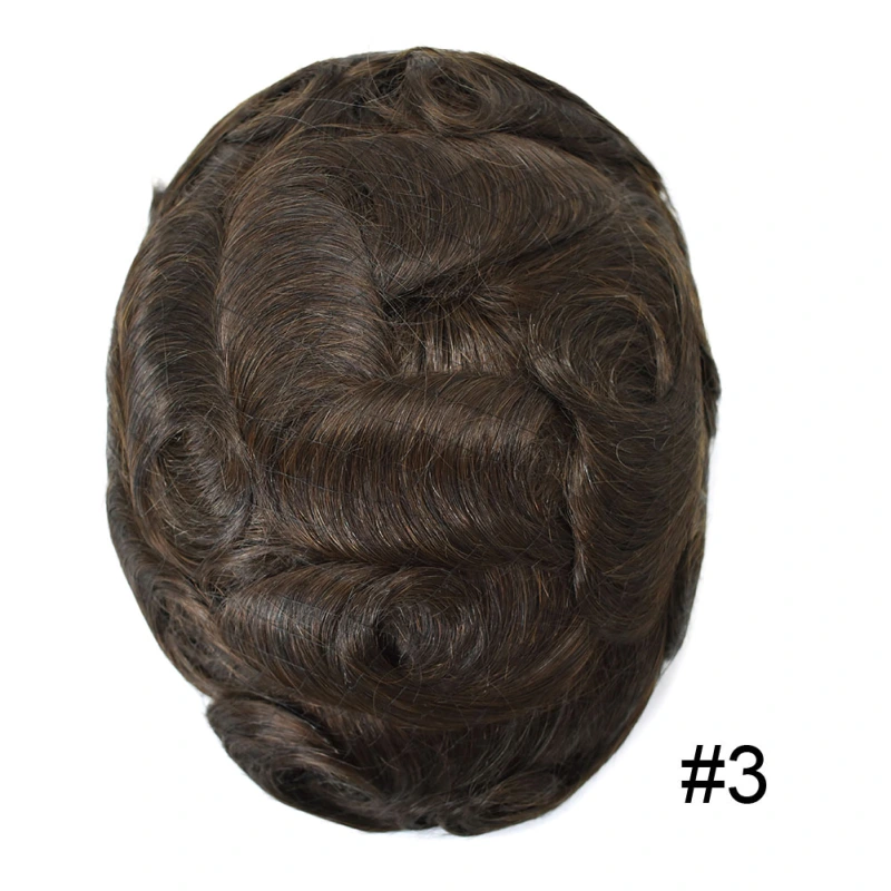 Goldman Hybrid Hair System BX2 - French Lace Center & PU Edge for Strong Hold - Gym/Swimming/Sweat-Resistant