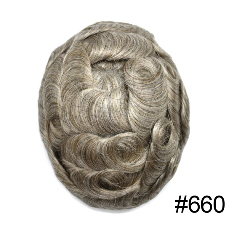 Goldman Hybrid Hair System BX2 - French Lace Center & PU Edge for Strong Hold - Gym/Swimming/Sweat-Resistant