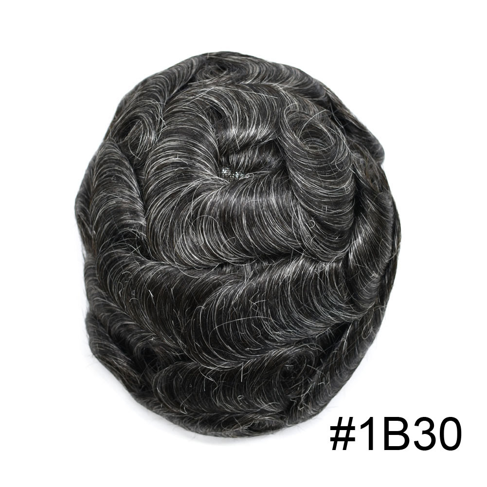 Goldman BX2 Hybrid Hair Replacement System for Men | French Lace Center + PU Edge | Gym/Swim/Sweat-Resistant | Lightweight & Strong Hold