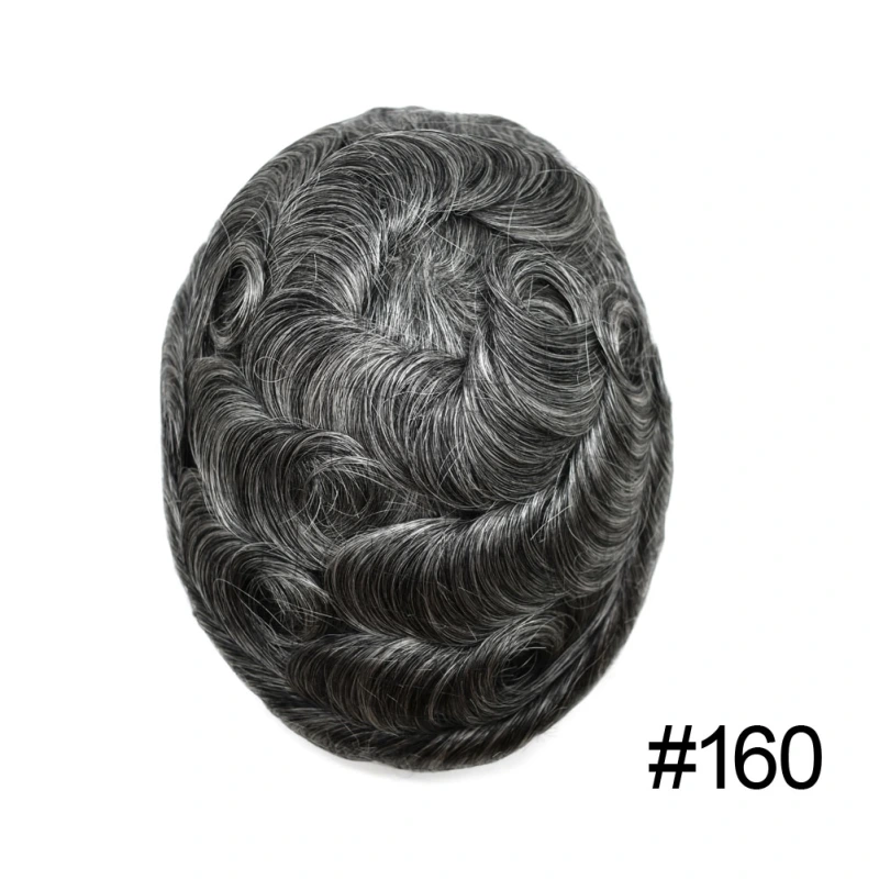 Goldman Hybrid Hair System BX2 - French Lace Center & PU Edge for Strong Hold - Gym/Swimming/Sweat-Resistant