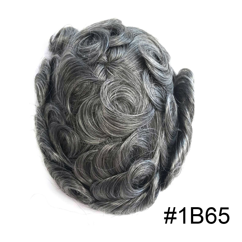 Goldman BX2 Hybrid Hair Replacement System for Men | French Lace Center + PU Edge | Gym/Swim/Sweat-Resistant | Lightweight & Strong Hold