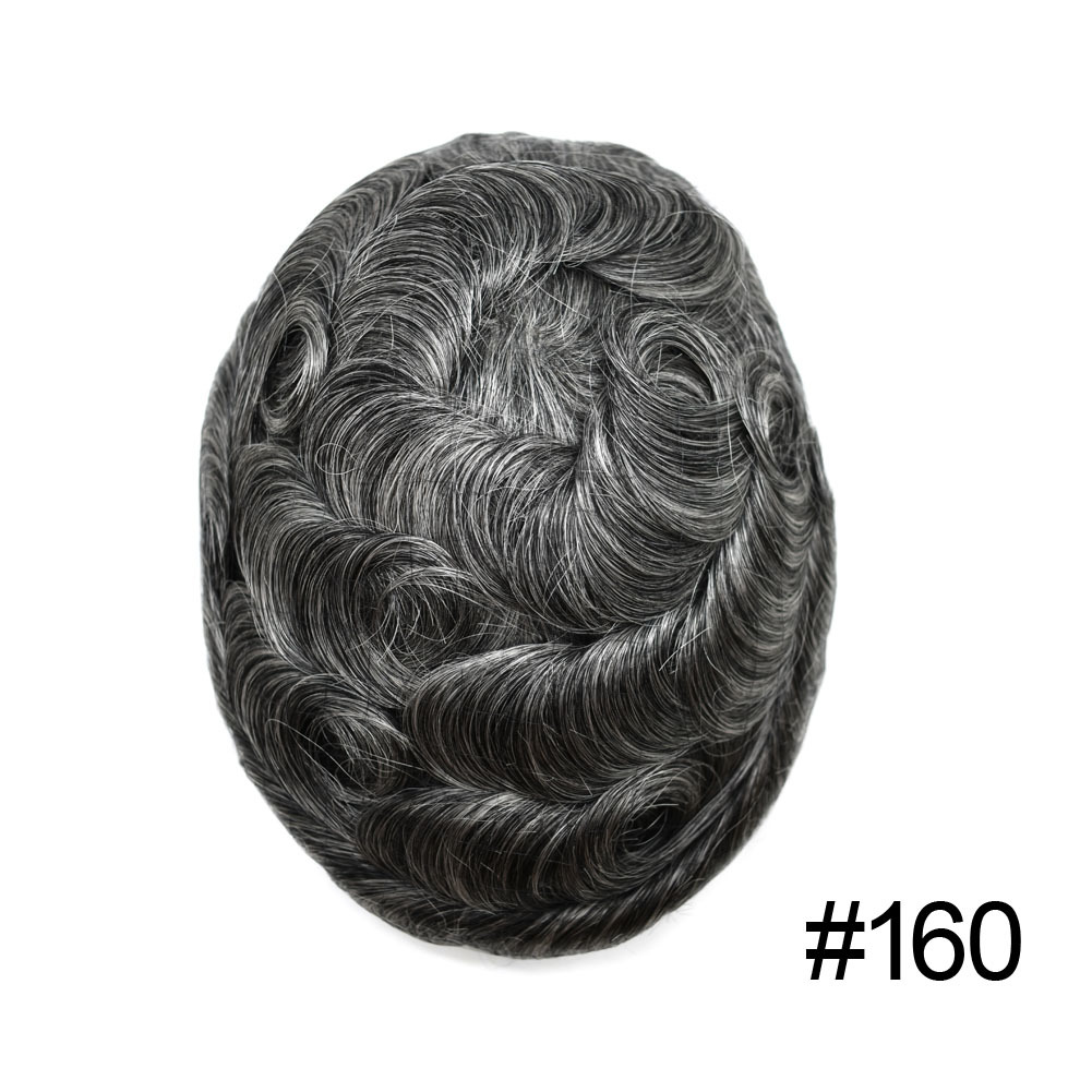 Goldman Dual-Tech Hair System for Men D7-5|French Lace Natural Look + Non-Slip PU Border|Perfect for Athletes & Active Professionals