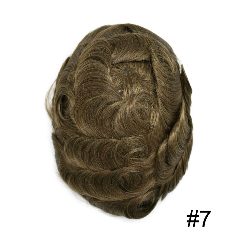 Goldman BX2 Hybrid Hair Replacement System for Men | French Lace Center + PU Edge | Gym/Swim/Sweat-Resistant | Lightweight & Strong Hold