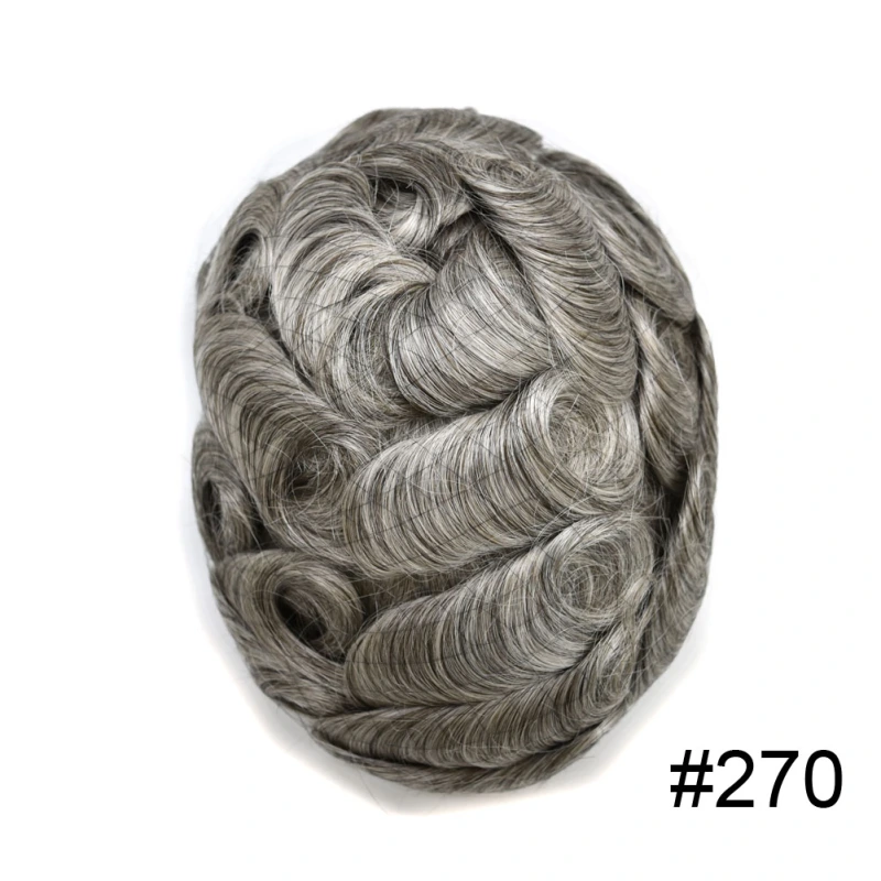 Goldman Hybrid Hair System BX2 - French Lace Center & PU Edge for Strong Hold - Gym/Swimming/Sweat-Resistant