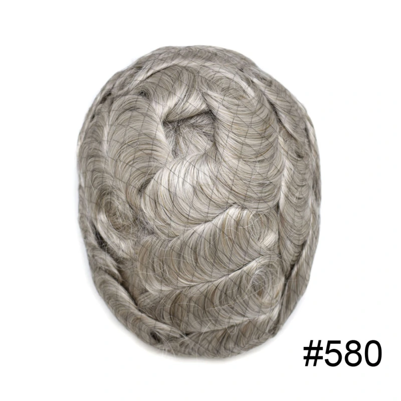 Goldman Hybrid Hair System BX2 - French Lace Center & PU Edge for Strong Hold - Gym/Swimming/Sweat-Resistant