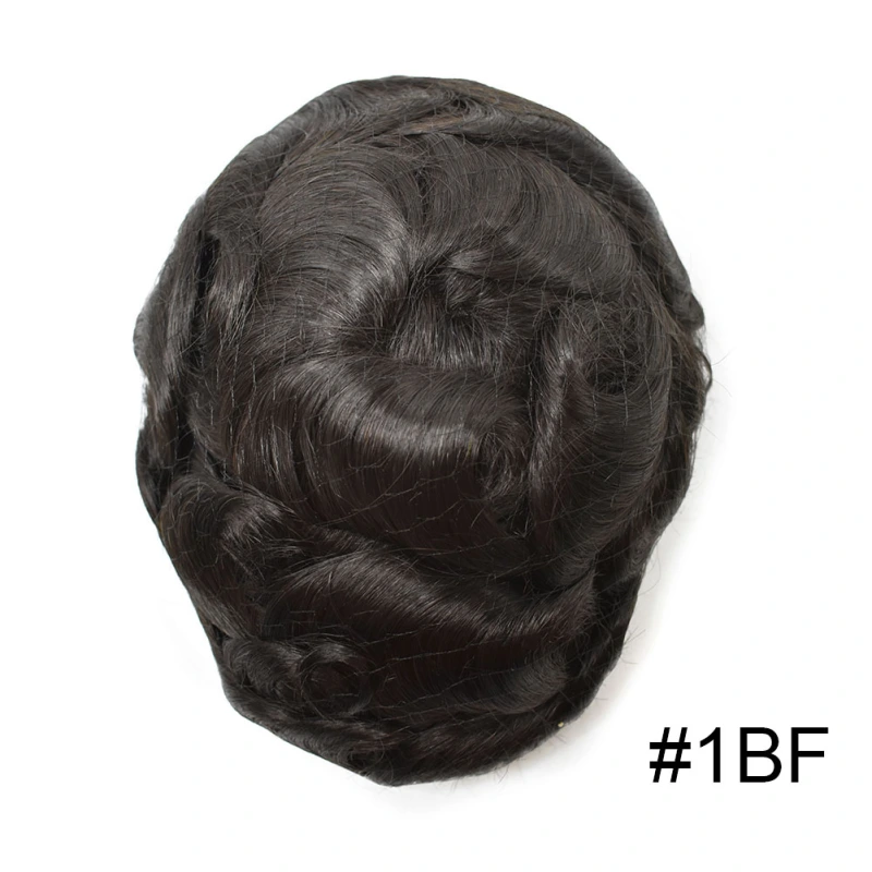 Goldman Hybrid Hair System BX2 - French Lace Center & PU Edge for Strong Hold - Gym/Swimming/Sweat-Resistant