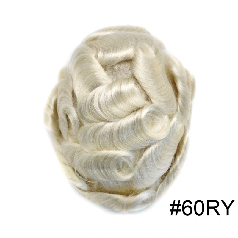 Goldman Hybrid Hair System BX2 - French Lace Center & PU Edge for Strong Hold - Gym/Swimming/Sweat-Resistant