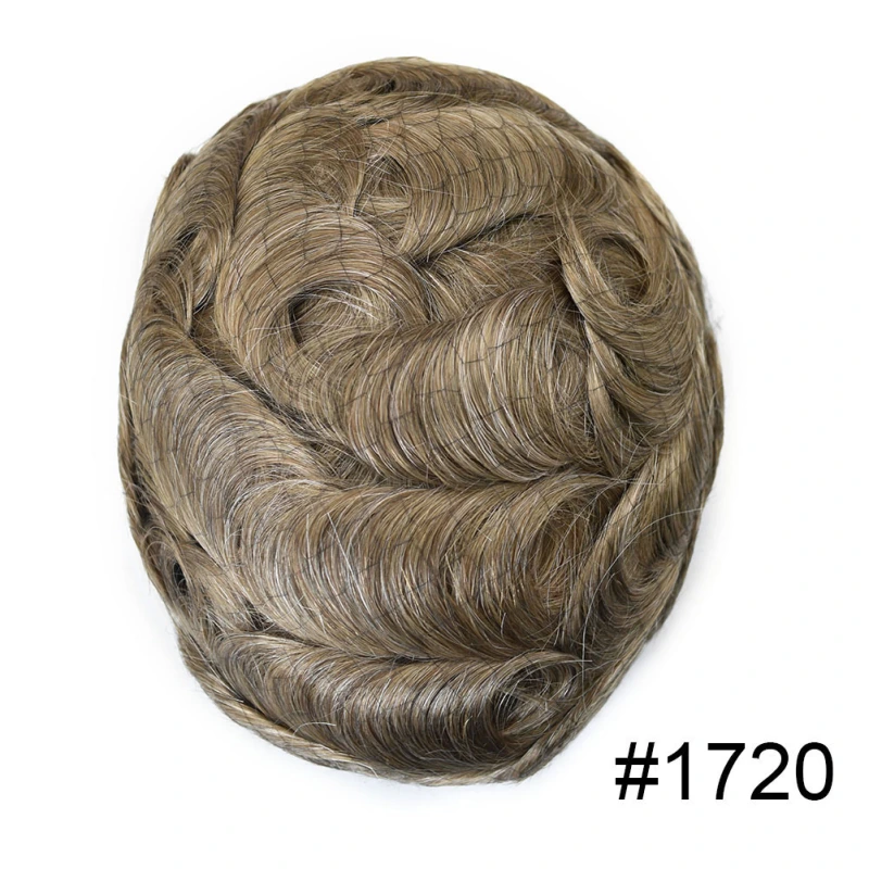 Goldman Hybrid Hair System BX2 - French Lace Center & PU Edge for Strong Hold - Gym/Swimming/Sweat-Resistant