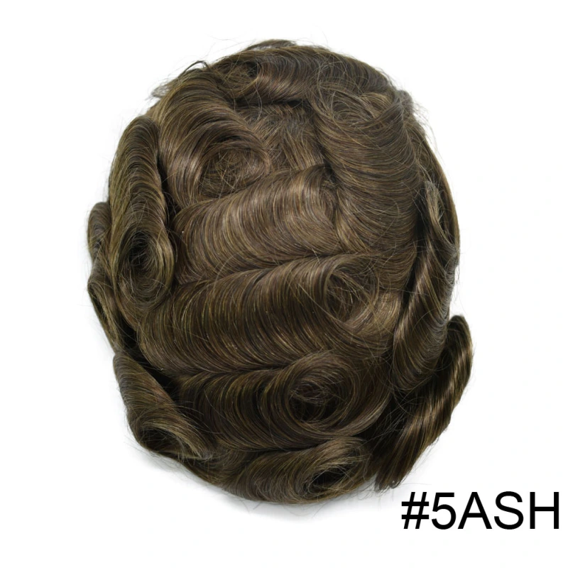 Goldman Hybrid Hair System BX2 - French Lace Center & PU Edge for Strong Hold - Gym/Swimming/Sweat-Resistant