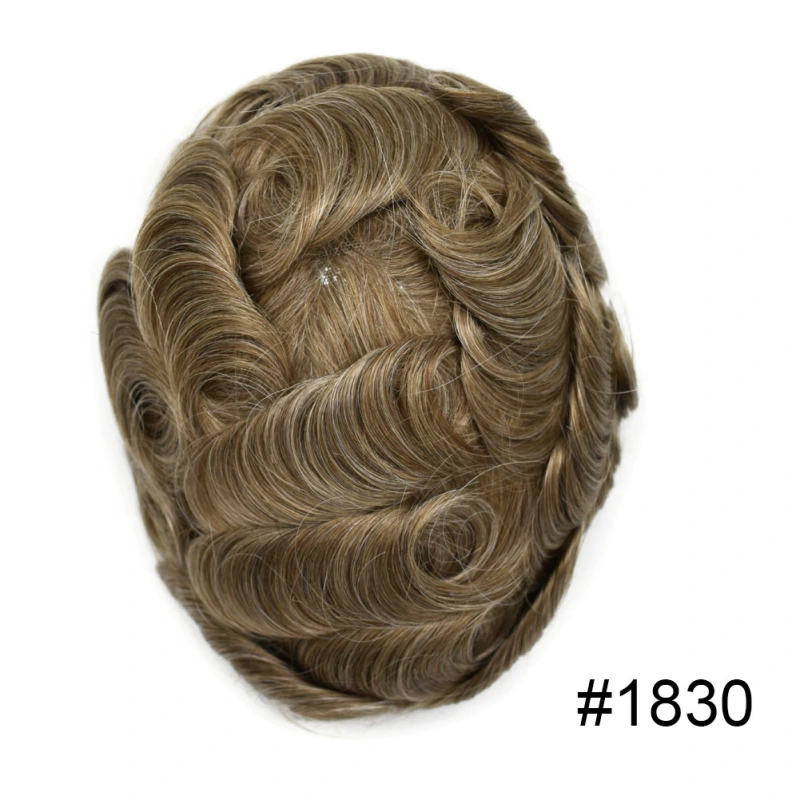 Goldman Hybrid Hair System BX2 - French Lace Center & PU Edge for Strong Hold - Gym/Swimming/Sweat-Resistant