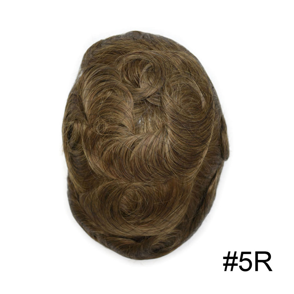 Goldman 0.06mm Super Thin Skin Hair System Mens Hair Pieces - Natural Hairline, Durable & Undetectable Human Hair Replacement