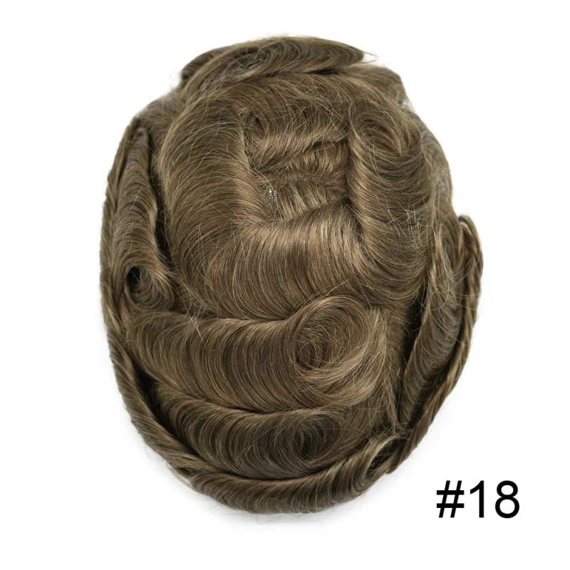 Goldman Hybrid Hair System BX2 - French Lace Center & PU Edge for Strong Hold - Gym/Swimming/Sweat-Resistant
