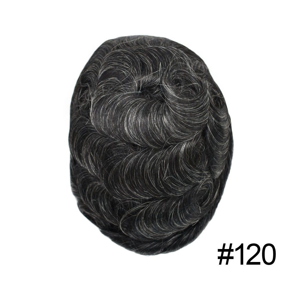 Goldman BX2 Hybrid Hair Replacement System for Men | French Lace Center + PU Edge | Gym/Swim/Sweat-Resistant | Lightweight & Strong Hold