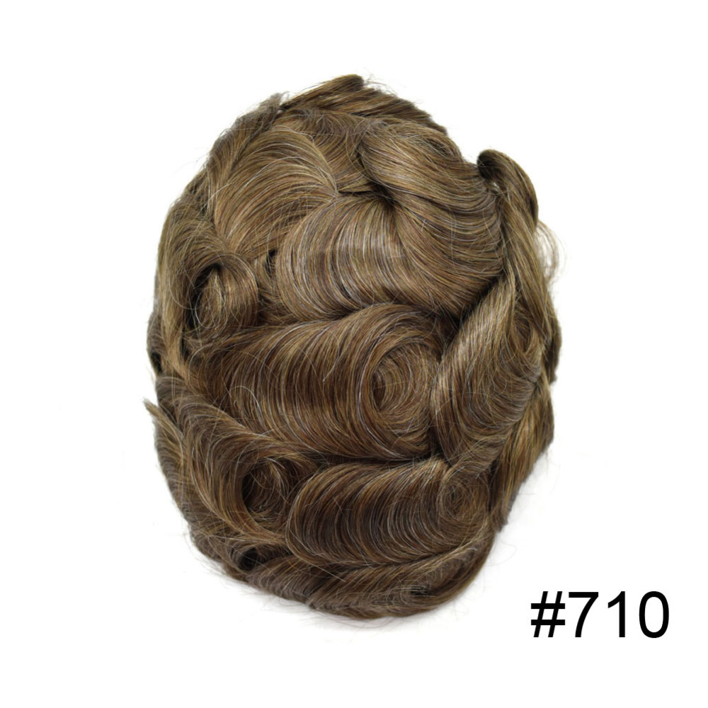 Goldman Adjustable French Lace Front Mens Toupee FPM | Cut-Away Fine Mono & Poly Skin, Natural Hairline | USA Supply