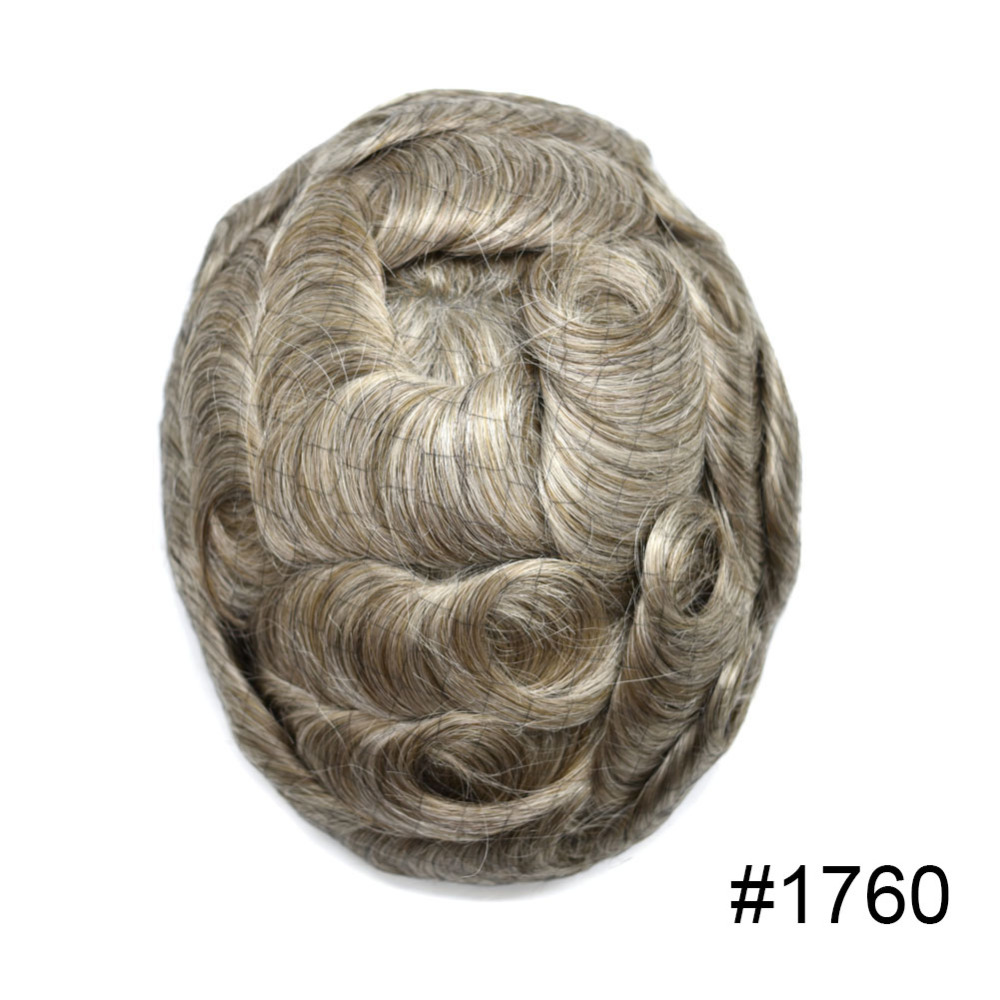 Goldman Durable & Affordable Toupee A-2 for Men | 0.02mm Medical Mono Lace, Hand-Tied Undervent Hairline | PU Coating Ideal for Indian & Middle East Markets