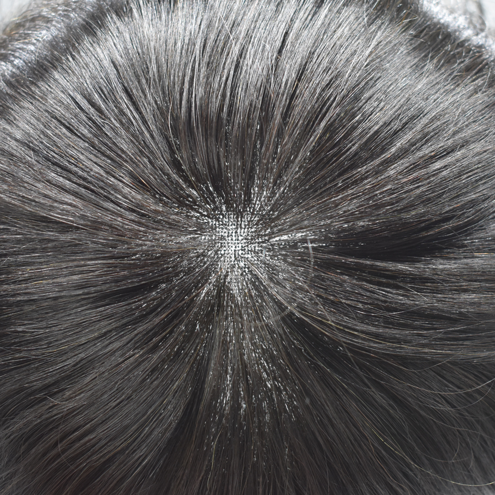 Goldman Hair Adjustable French Lace Front Mens Toupee FPM | USA Stock | Cut-Away Fine Mono Poly Skin, Natural Hairline | Real Human Hair, Breathable & Durable | Fast Shipping