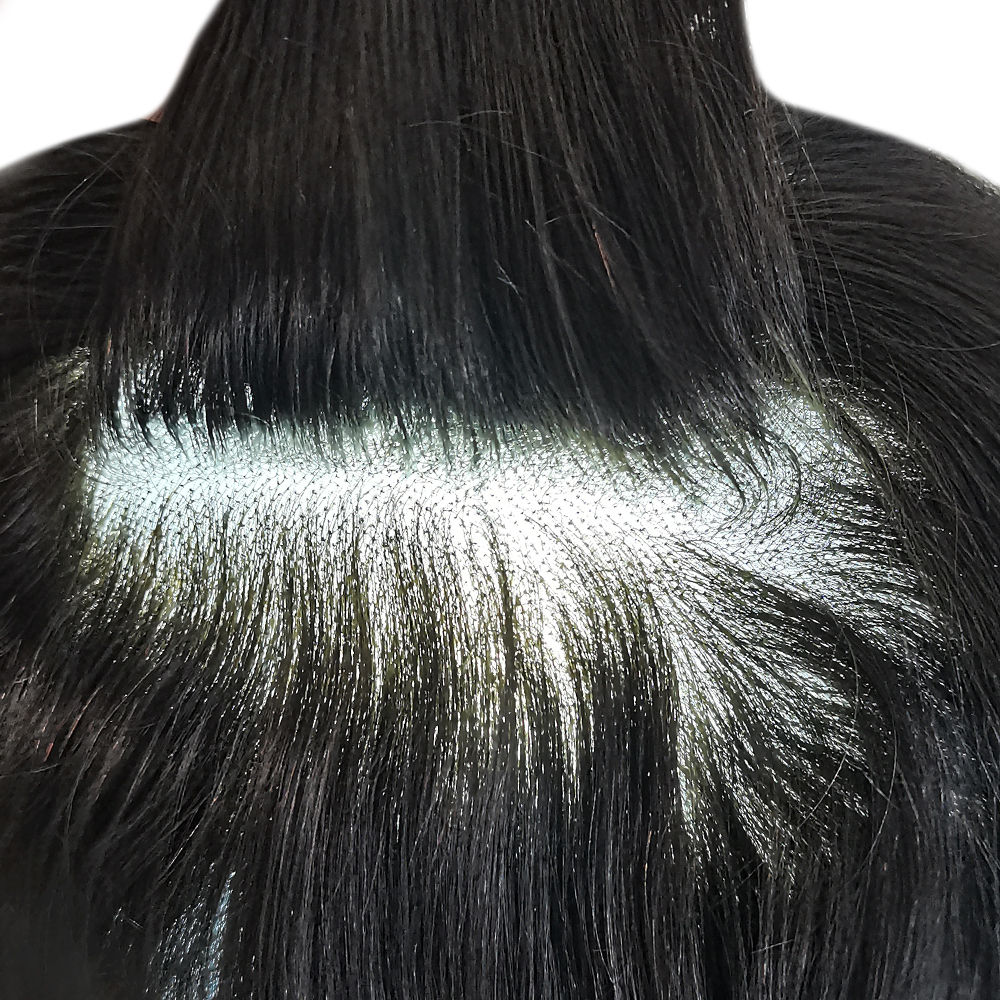 Goldman Men's Indian Remy Hair Toupee A-1 | Fine Mono Base, Natural Poly Coating | Durable, Comfortable Replacement Wig for Men