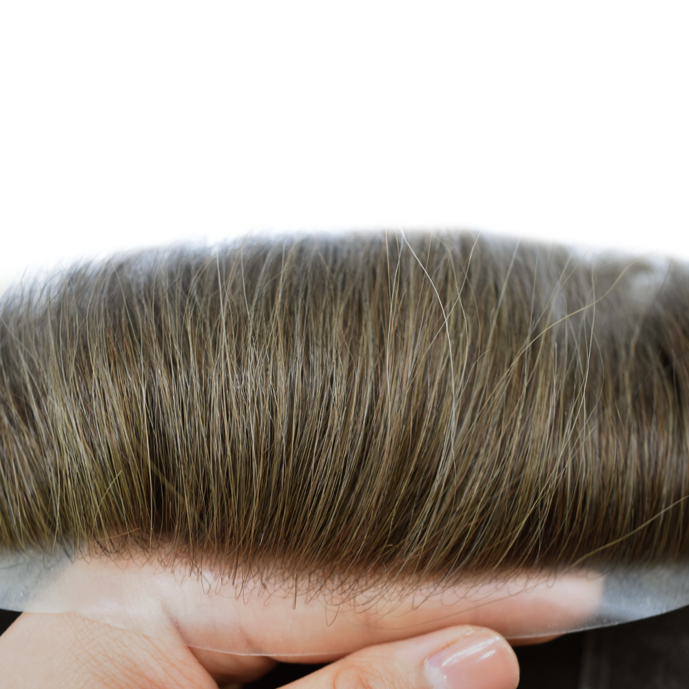 Goldman Hybrid Hair System AUSTRALIA Model | French Lace Center & PU Edge for Strong Hold, Gym/Swimming/Sweat-Resistant