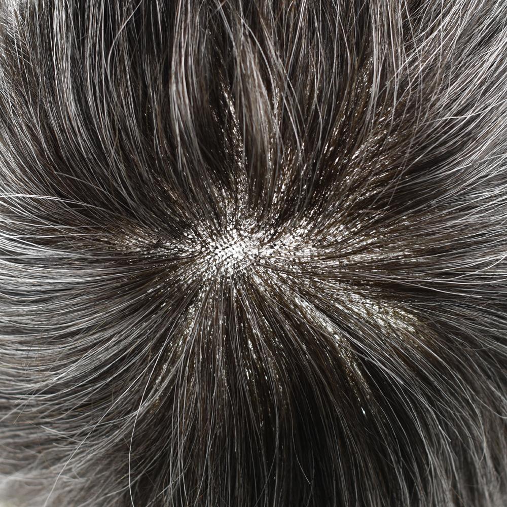 【Goldman Hair】 Non Surgical French Lace Hair System For Men OCTAGON, Invisible Hairline Lace Front Mens Toupee, Real Natural Hair Replacement Pieces For Men