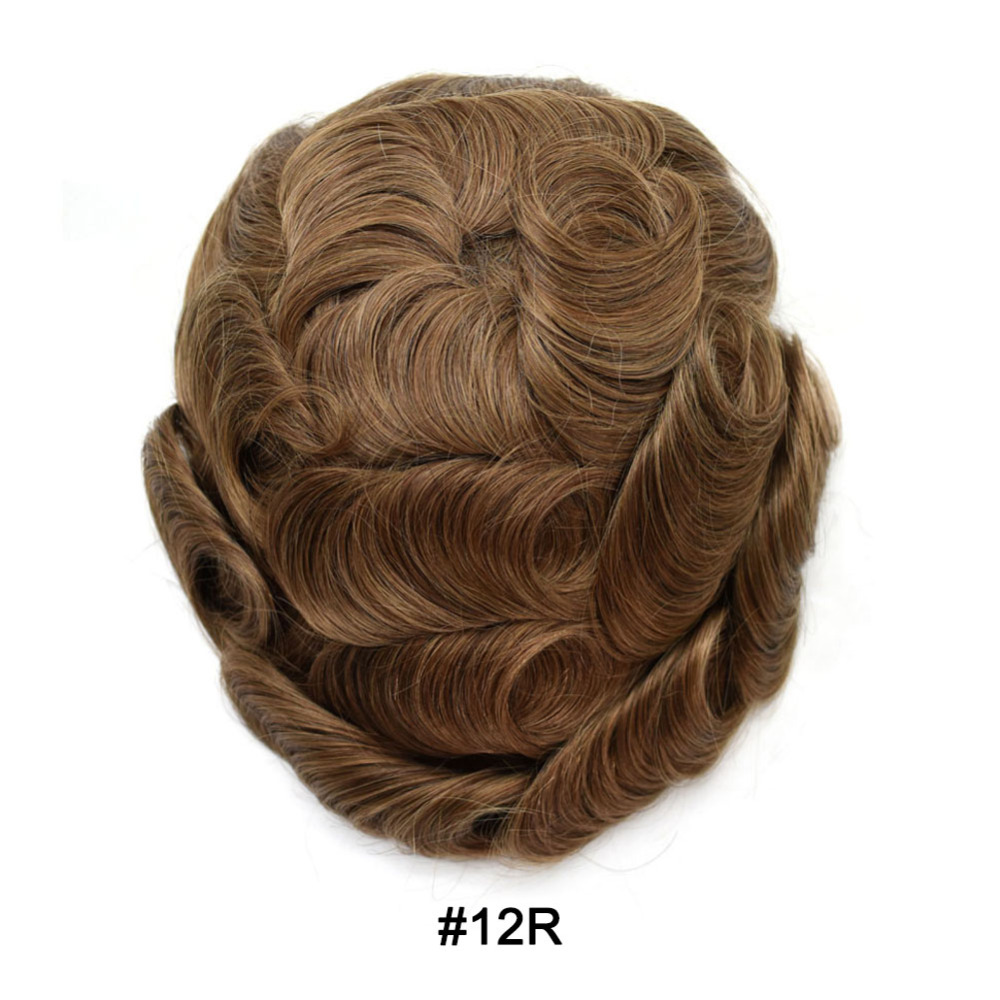 【Goldman Hair】 Fine Monofilament Hair Replacement System Toupee For Men Durable Hair Piece Natural Hairline Hair Replacement System