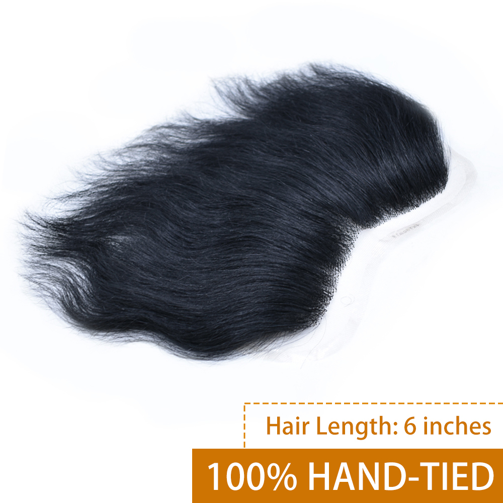 Frontal Hairpiece For Men Full Swiss Lace Frontal Hairpiece Real Human Hair Forehead Hair Piece Frontal Hair Replacement System Receding Forehead Hairline