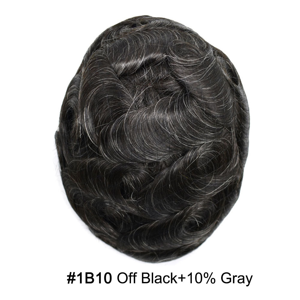 【Goldman Hair】 Fine Monofilament Hair Replacement System | Toupee For Men Durable Hair Piece Natural Hairline Hair Replacement System
