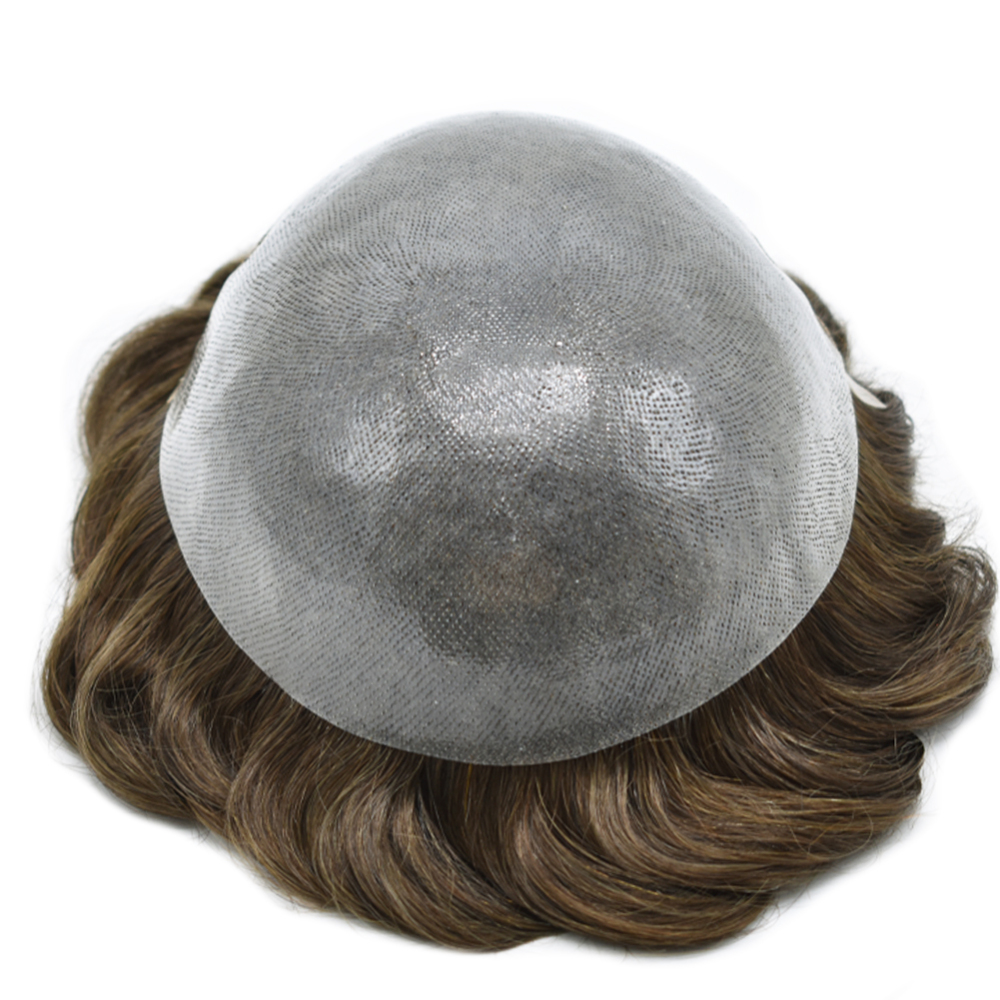 Goldman BIO Lace Front Toupee for Men - Thin Durable Skin, Indian Remy Hair - Natural Prosthesis Hair Replacement