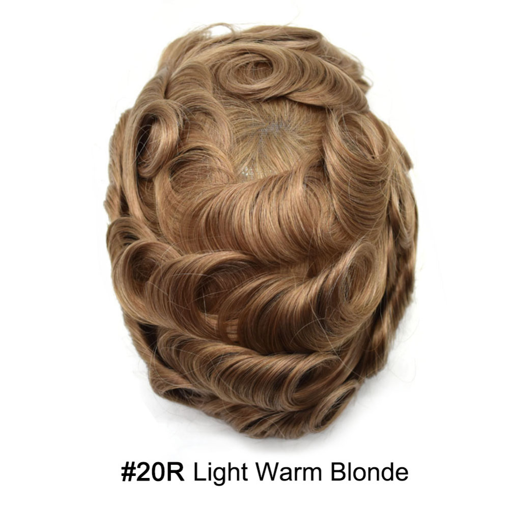 【Goldman Hair】 Fine Monofilament Hair Replacement System Toupee For Men Durable Hair Piece Natural Hairline Hair Replacement System