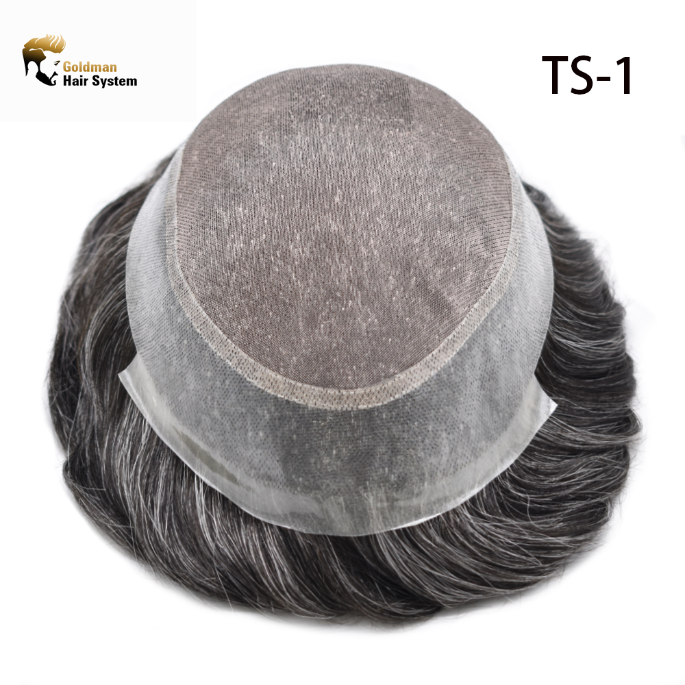 Goldman Premium Mono Lace Hair System TS-1 |Surgical Grade Fine Mono Center | Thinnest 0.03mm Undetectable Hairline