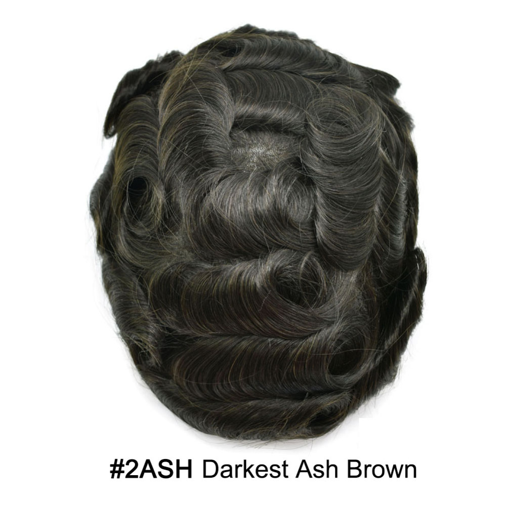 【Goldman Hair】 Fine Monofilament Hair Replacement System Toupee For Men Durable Hair Piece Natural Hairline Hair Replacement System