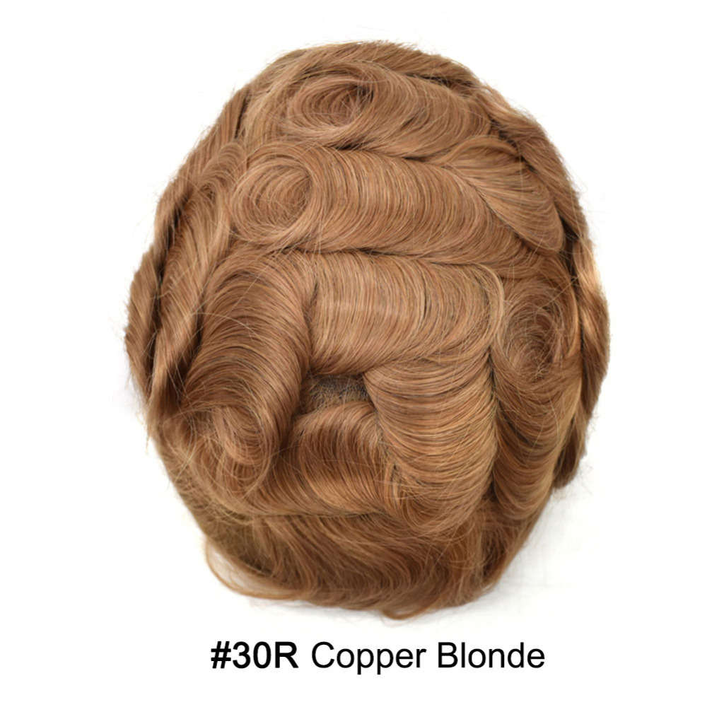 【Goldman Hair】 Fine Monofilament Hair Replacement System Toupee For Men Durable Hair Piece Natural Hairline Hair Replacement System