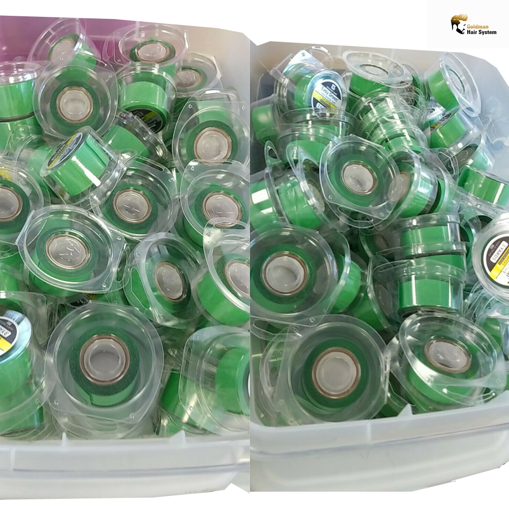1" x 3 yards WALKER TAPE EASY GREEN DOUBLE SIDED LACE WIGS HAIR SYSTEM