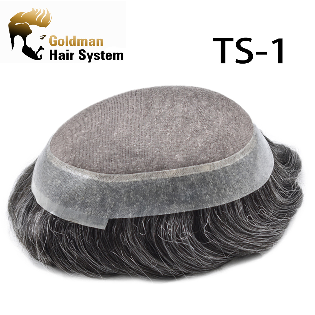 Goldman Premium Mono Lace Hair System TS-1 |Surgical Grade Fine Mono Center | Thinnest 0.03mm Undetectable Hairline