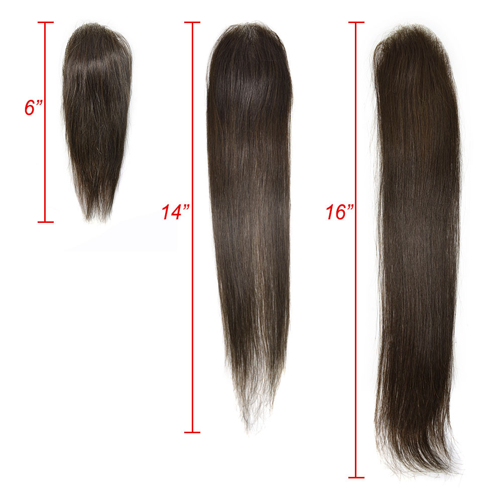 Thin Skin V-Looped Bald Spot Hair Patch Natural Hair Replacement Unit For Hairline 100% Remy Human Hair Transparent Skin Toupee Hair Patch Hair Systems