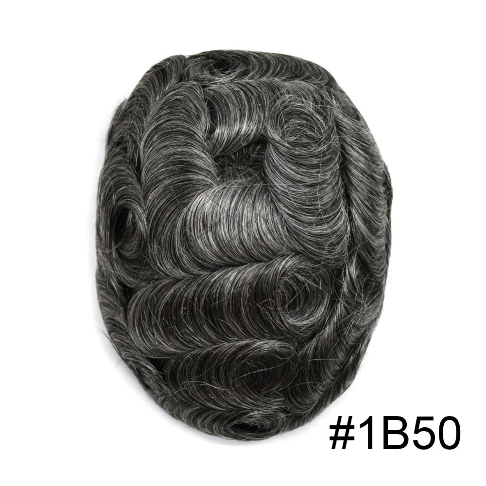 Goldman BIO Lace Front Toupee for Men - Thin Durable Skin, Indian Remy Hair - Natural Prosthesis Hair Replacement