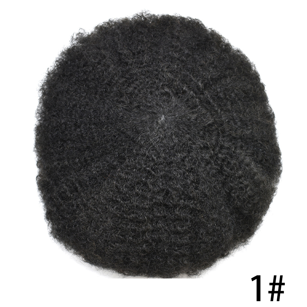 【Goldman Hair】Afro Toupee For Black Men Hair Unit Ultra Thin Skin Hair System Afro Black Mens Hairpiece African American Men Afro Toupee Hair Unit