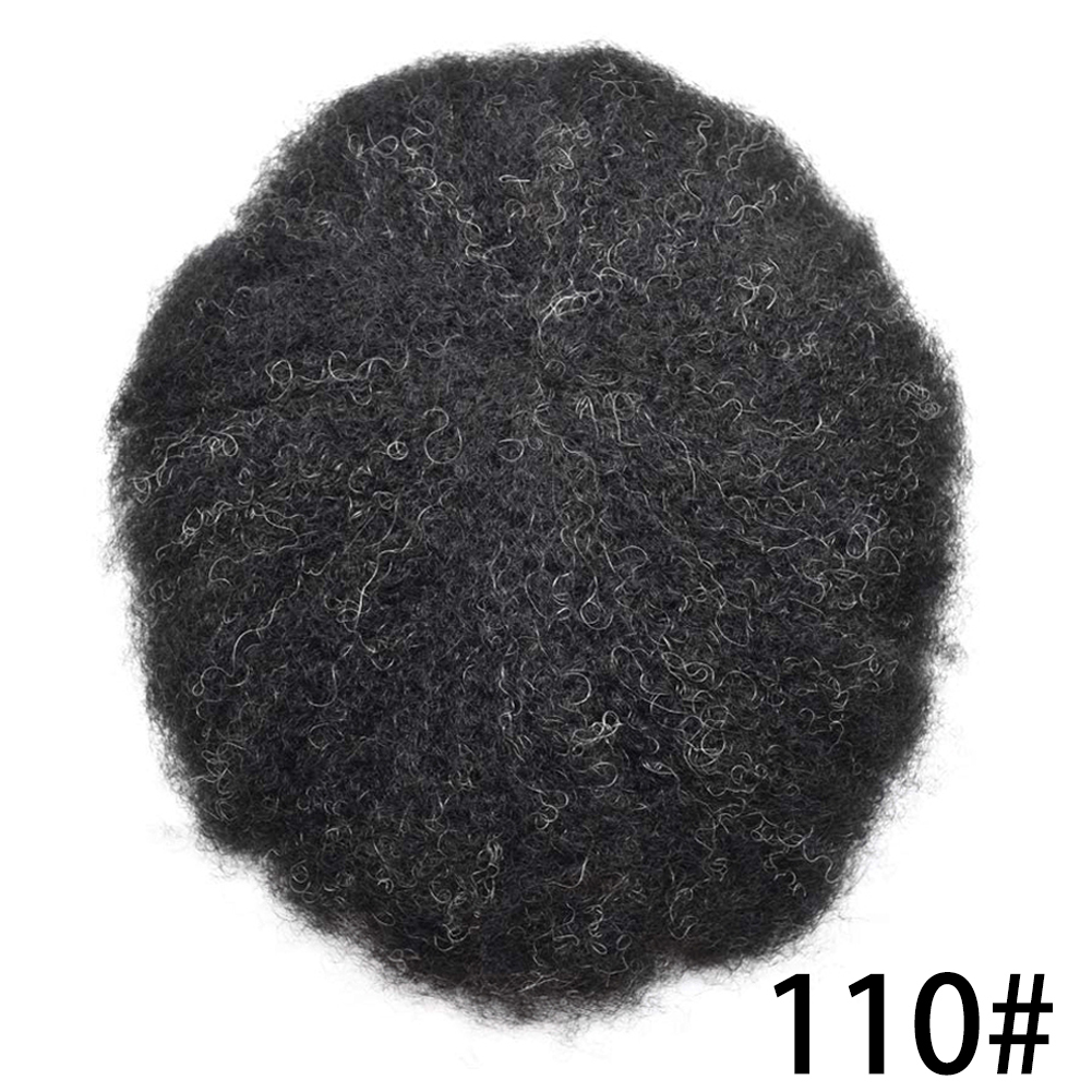 【Goldman Hair】Afro Toupee For Black Men Hair Unit Durable Fine Monofilament Mens Hair System Pu Around Kinky Coily Afro Mens Hairpiece African American Men Afro Toupee